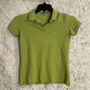 Burberry London green collared shirt
